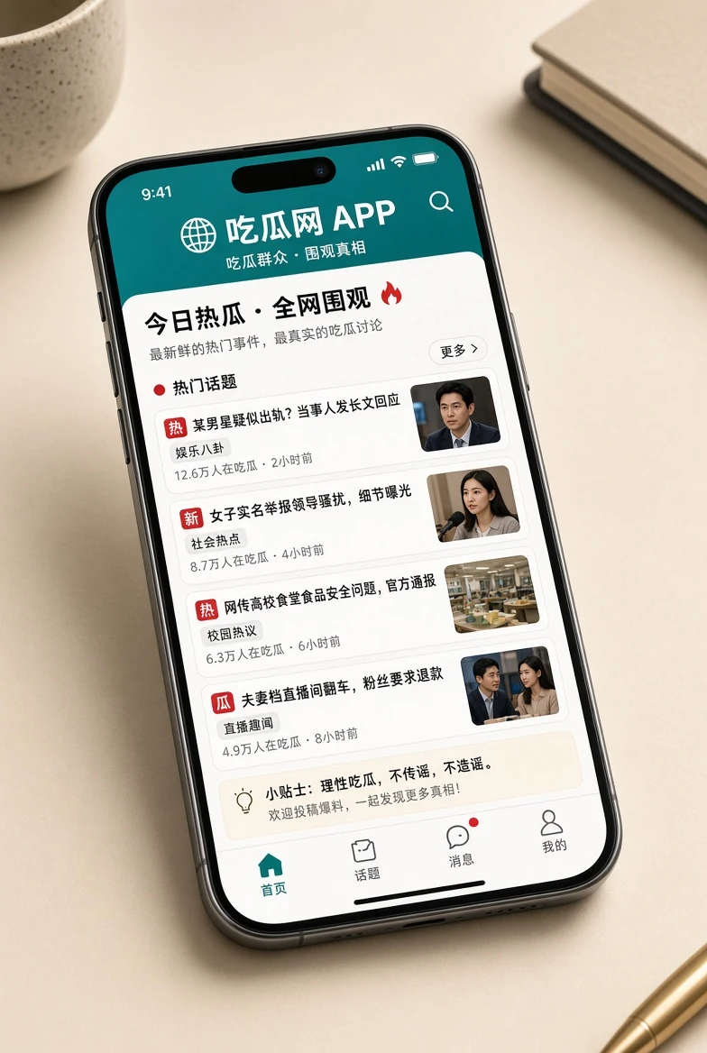 吃瓜网移动阅读服务视觉展示